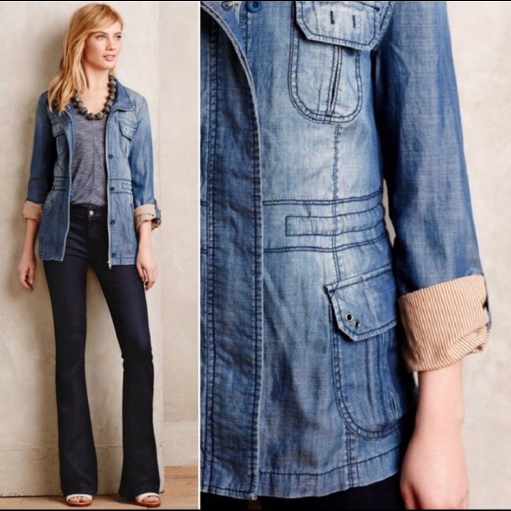 Marrakech anorak Jean jacket. Anthropologie size m